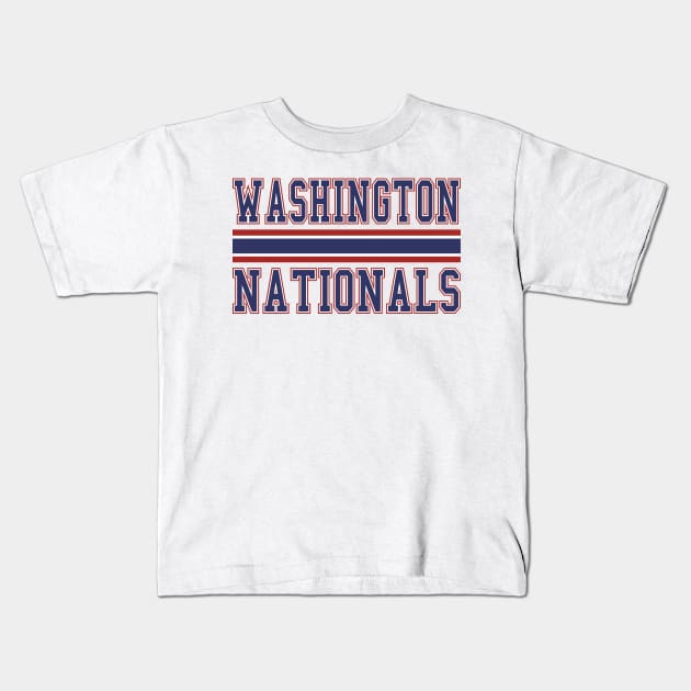 Washington Nationals Baseball Kids T-Shirt by Cemploex_Art